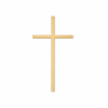 DEKORACJA KRZYŻ ZŁOTY (1 SZT)