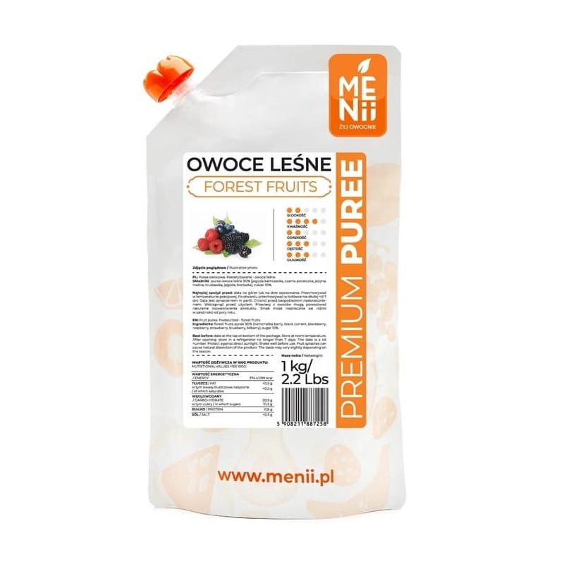 PUREE OWOCE LEŚNE PREMIUM (1 KG)