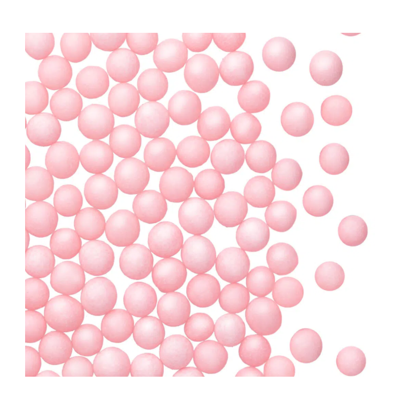 DEKORACJE CUKROWE PEREŁKI RÓŻOWE (1,2 KG)