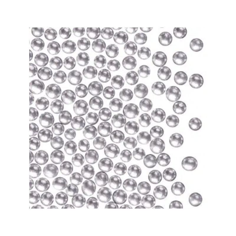 DEKORACJE CUKROWE PEREŁKI SREBRNE (1,2 KG)