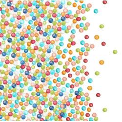 DEKORACJE CUKROWE MACZKI KOLOROWE (1,8 KG)