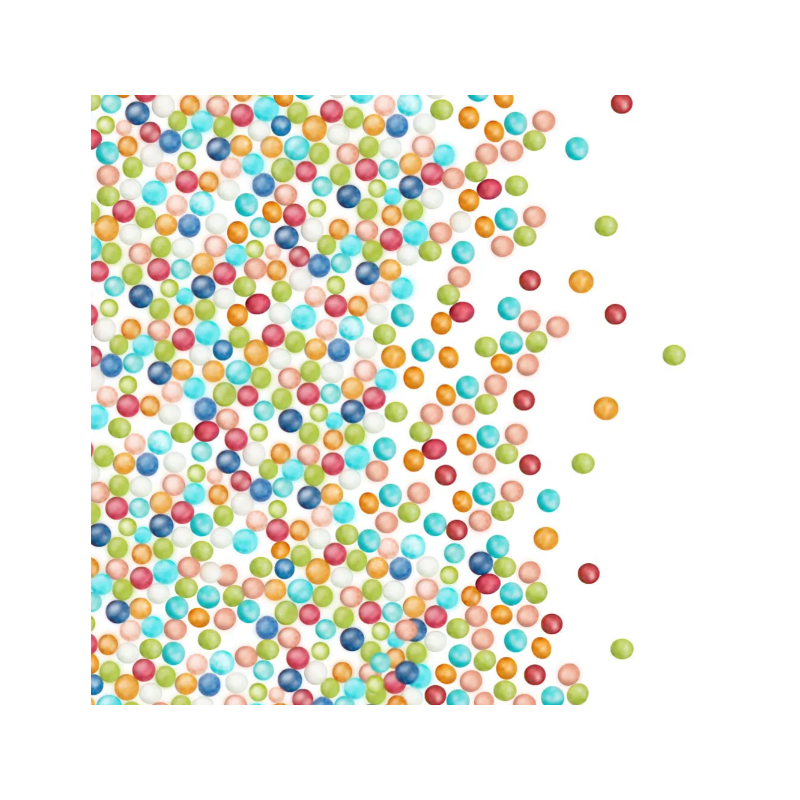 DEKORACJE CUKROWE MACZKI KOLOROWE (1,8 KG)