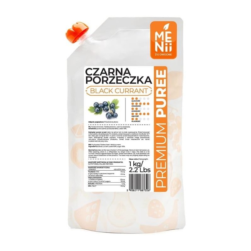 PUREE CZARNA PORZECZKA PREMIUM (1 KG)