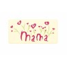 DEKORACJE CZEKOLADOWE PLAKIETKA MAMA (159SZT) 