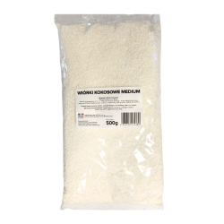 WIÓRKI KOKOSOWE MEDIUM (0,5 KG)