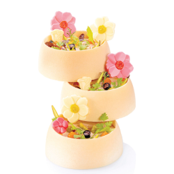 DEKORACJE CZEKOLADOWE KWIATY CLASSIC (216 SZT)