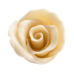 DEKORACJE CZEKOLADOWE RÓŻA BIAŁA (30 SZT)