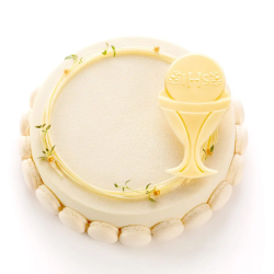 DEKORACJE CZEKOLADOWE HOSTIA BIAŁA (32 SZT)