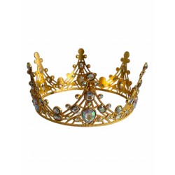 OZDOBA NA TORT ZŁOTA KORONA KSIĘŻNICZKI (1 SZT)