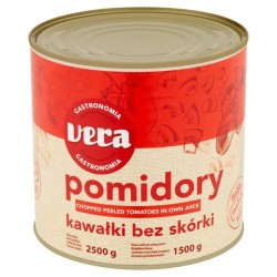 POMIDORY CAŁE BEZ SKÓRKI W SOSIE (2500 G)
