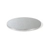 PODKŁAD POD TORT OKRĄGŁY SREBRNY (20 CM)