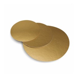 KRĄŻEK ZŁOTY PODKŁADKA BANKIETÓWKA 12 CM (200 SZT)