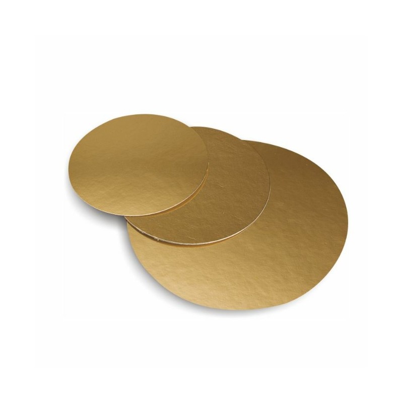 KRĄŻEK ZŁOTY PODKŁADKA BANKIETÓWKA 12 CM (200 SZT)
