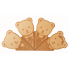 DEKORACJA WAFLOWA MISIE (360 SZT)