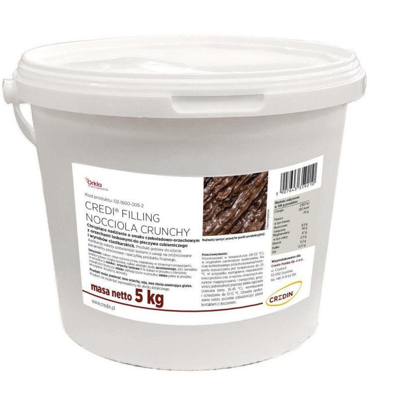 NADZIENIE ORZECHOWE CREDI  FILLING DARK  (5 KG)