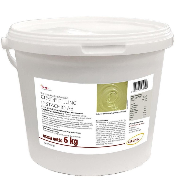NADZIENIE PISTACJOWE CREDI FILLING (6 KG)
