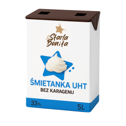 ŚMIETANKA UHT 33% BEZ KARAGENU (5 L)