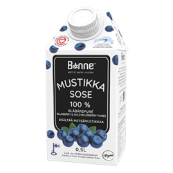 PUREE BORÓWKOWE PREMIUM 100% (500 ML)