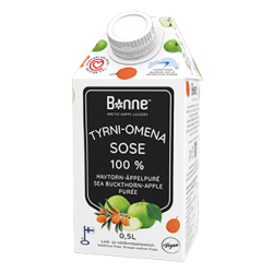 PUREE ROKITNIK I JABŁKO PREMIUM 100% (500 ML)