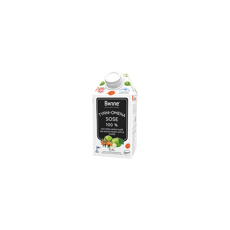 PUREE ROKITNIK I JABŁKO PREMIUM 100% (500 ML)