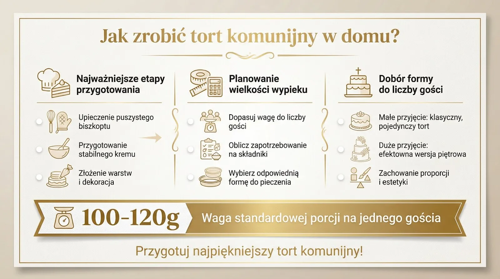 Jak zrobić tort komunijny w domu?
