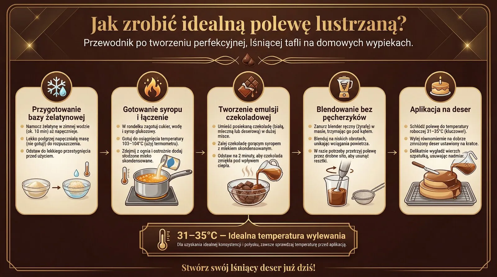 Jak zrobić idealną polewę lustrzaną?